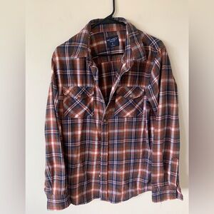 Architect Men's Plaid Shirt - Brown and Blue